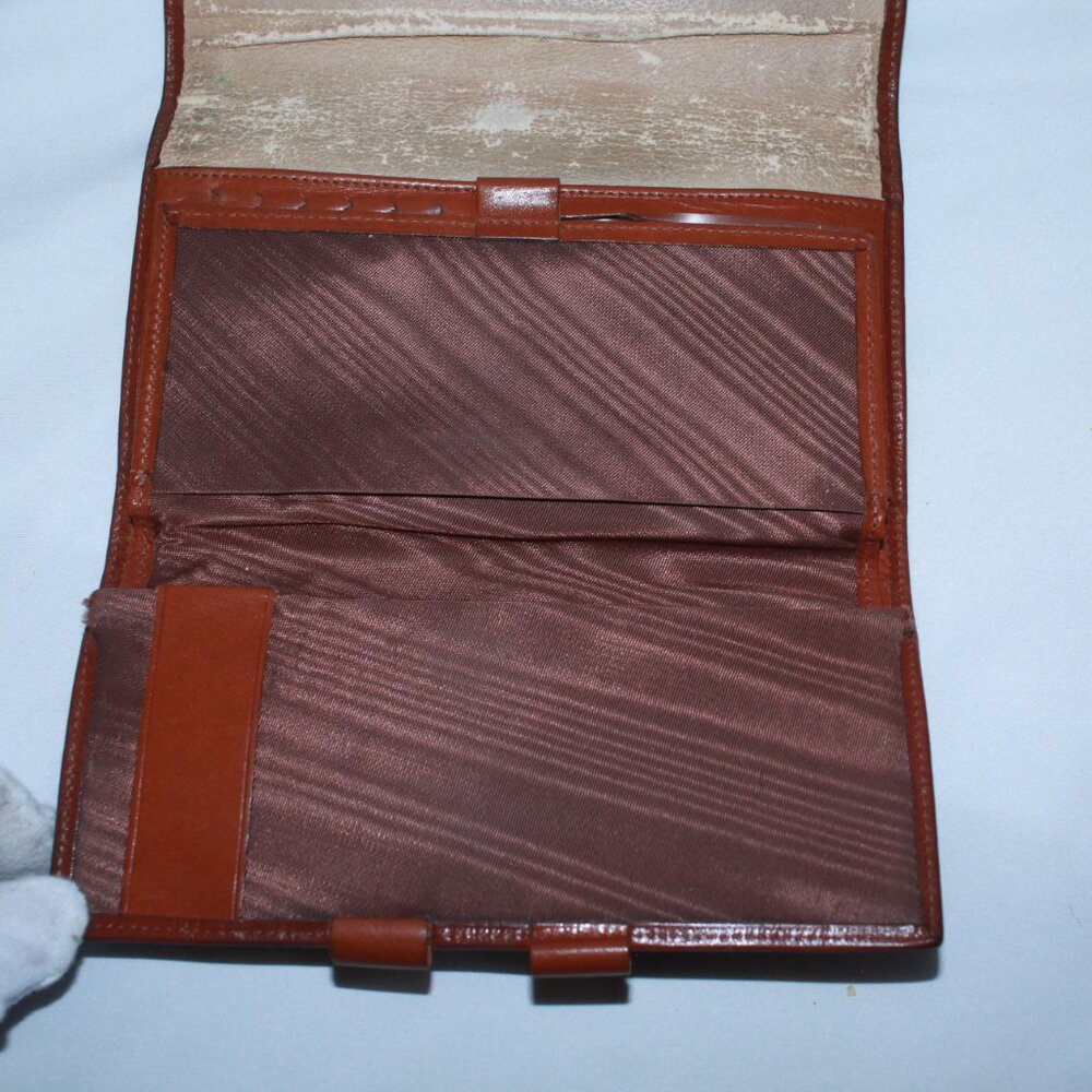 Dooney & Bourke Black & British Tan Vintage IVY Wallet Checkbook W Coinpurse - Picture 7 of 11